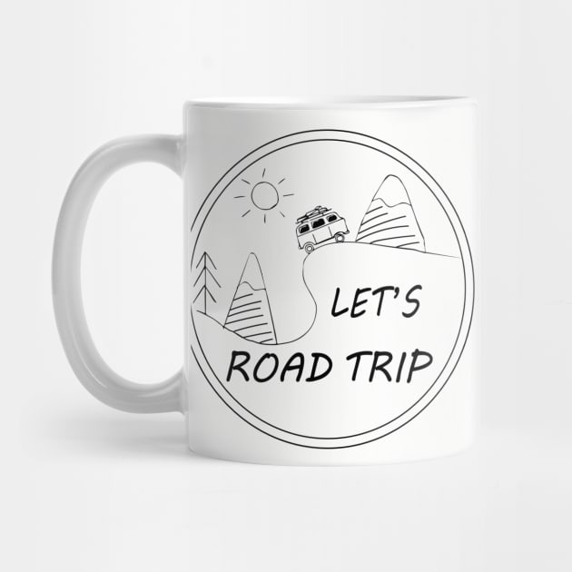 Funny Camper Van road trip design by ayelandco